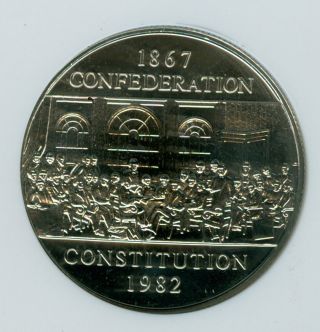 1982 Canada Constitution $1 Dollar Ngc Ms68 2nd Finest Graded 0273 photo