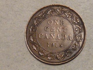 1916 Canadian Large Cent  8099 photo