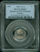 1983 Canada 5 Cents Struck On 10 Cents Planchette Pcgs Ms62 Extremely Rare Coins: Canada photo 1