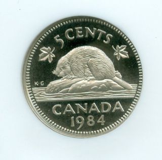 1984 Canada 5 Cents Ngc Pr68 Ultra Heavy Cameo photo