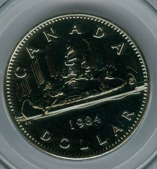 1984 Canada $1 Dollar Pcgs Pl - 68 Finest Graded Rare photo