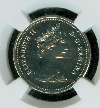 1980 Canada 25 Cents Ngc Ms - 67 2nd Finest Graded. photo