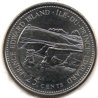 1992 Canada Uncirculated 25 Cent Commemorative Prince Edward Island Quarer photo