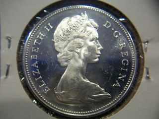1967 Canada Silver Dollar Gem Bu Proof - Like Obverse photo