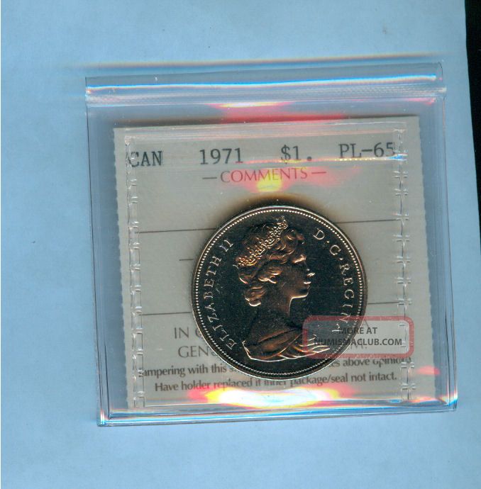 1971 Canada $1 British Columbia Coin