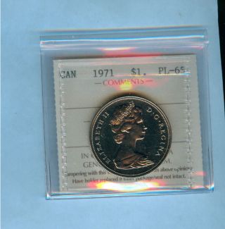 1971 Canada $1 British Columbia Coin photo
