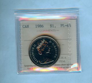 1986 Canada $1 Voyageur Coin photo