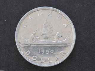 1950 Canada Silver Dollar Georgivs Vi Canadian Coin D7725 photo