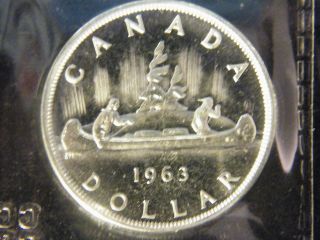 1963 Canada Silver Dollar,  Certified photo