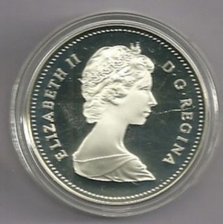 1983 Proof Frosted Canada Silver Dollar photo