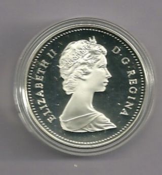 1984 Proof Frosted Canada Silver Dollar photo