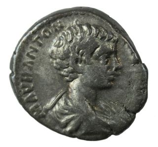 Caracalla Ar Denarius 198 - 217 Ad Vf Ric.  9 Ancient Roman Imperial Coin photo