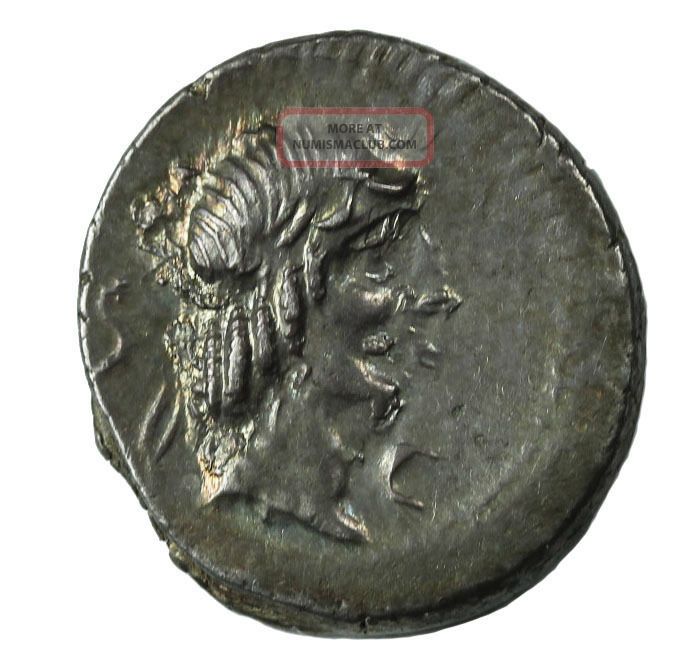 L. Calpurnius Piso L. F. Frugi Ar Silver Denarius 90 - 89 Bc Roman ...