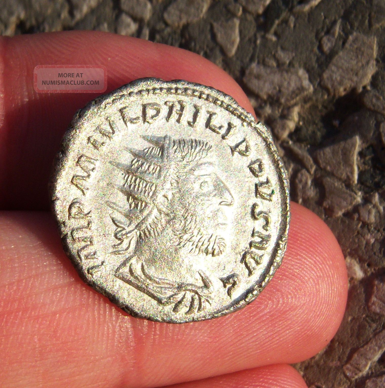 Unique Unseen & Rare Barbaric Imitation Of Philippus I Ancient Roman Coin