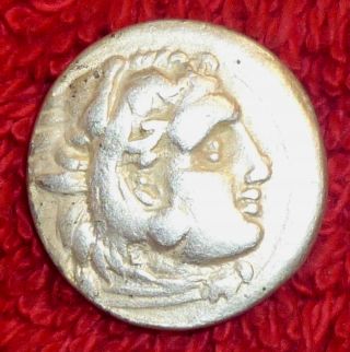 Greek Silver Drachm - Alexander The Great 4th Century Bc (432) photo