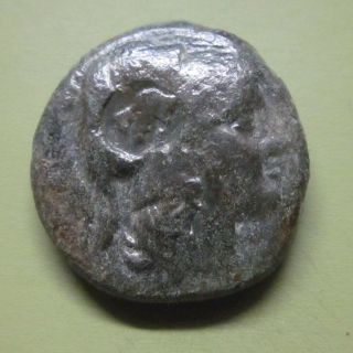 Macedon Antigonos Gonatas Helmeted Athena Pan Trophy (ge6) photo