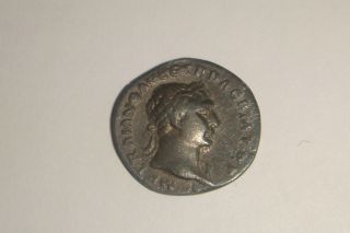 Very Rare Roman Emperor Trajan 98 - 117 Ad Danube Lying On Rocks Denarius Ric 100 photo