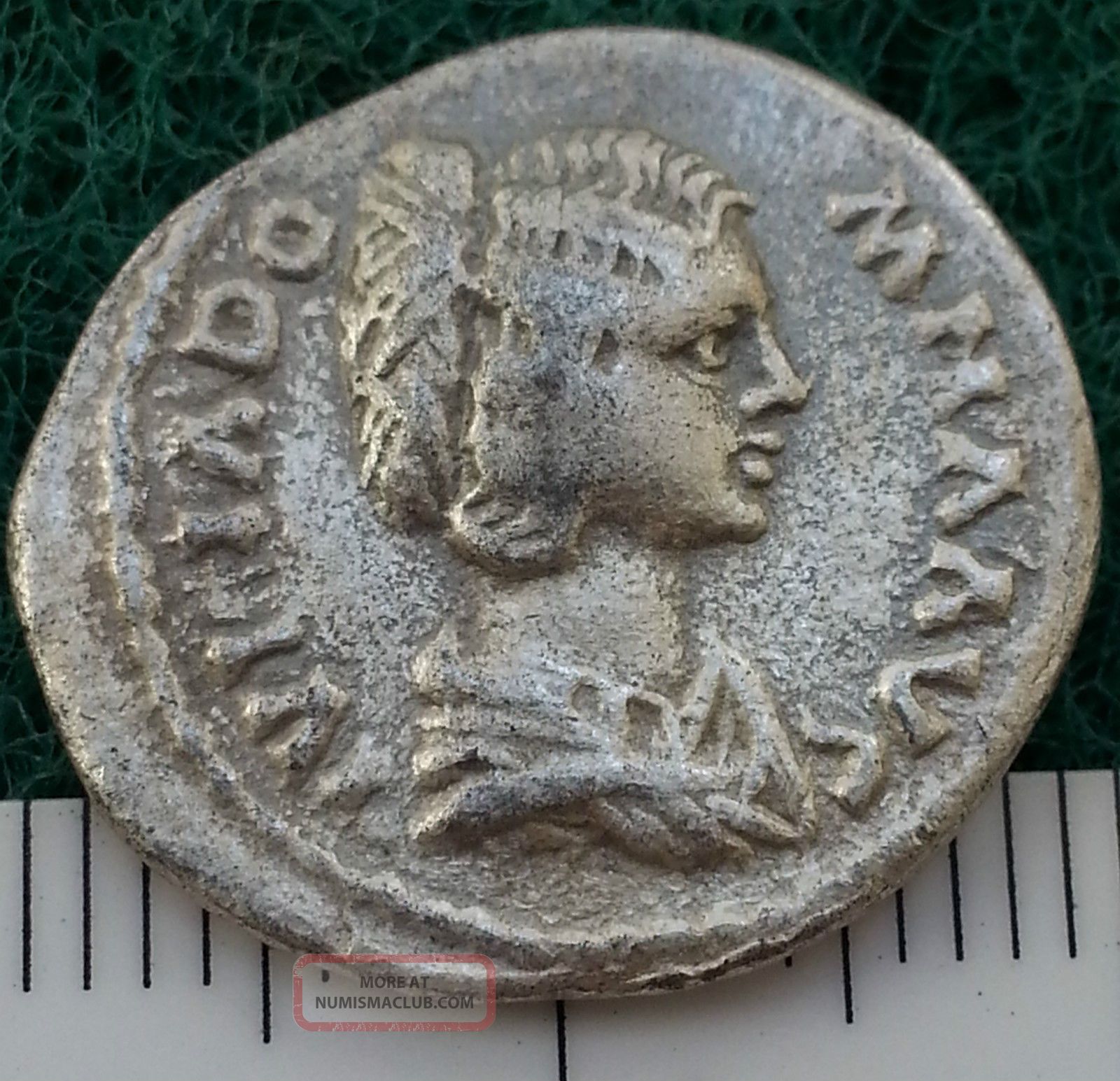 Julia Domna,  198 - 207 Ad Rome Ancient Roman Denarius Coin,  Very Fine,  Cleaned Ag Coins: Ancient photo