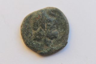 Ancient Roman Republic Bronze Semis Coin 2nd Century Bc photo