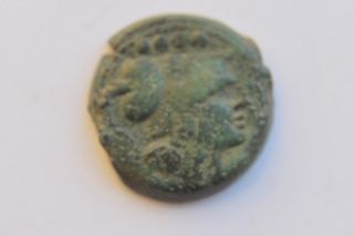 Ancient Roman Republic Bronze Triens Coin 2nd Century Bc photo