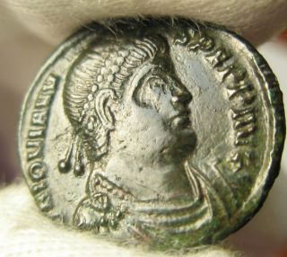 Ancient Rome Jovian Ae3 Centennionalis Vot Thessalonica Xf Scarce photo
