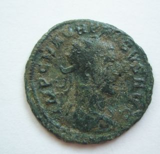 Ancient Rome Antoninianus Probus Clementia Jupiter Green Patina Fine S22 photo