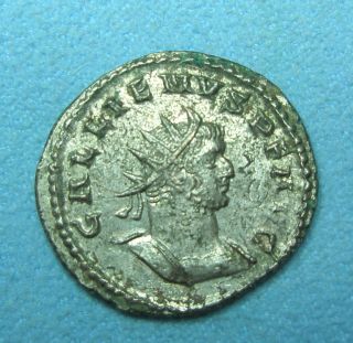 Ancient Rome Antoninianus Gallienus Roma Aeternae Vf Silver Billon photo