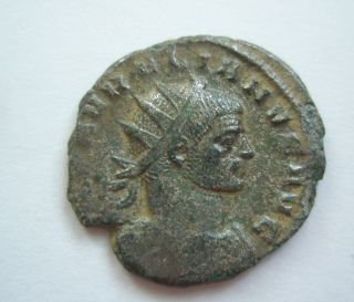 Ancient Rome Antoninianus Aurelian Concordia Militum Green Patina F/vf S19 photo