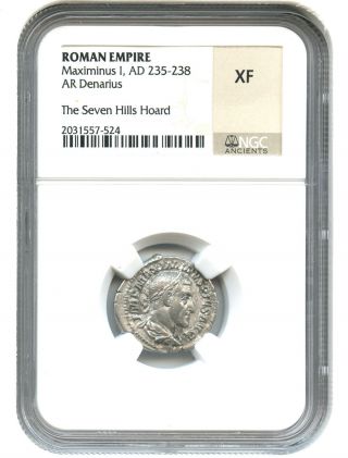 Ad 235 - 238 Maximinus I Ar Denarius Ngc Xf (roman Empire) photo