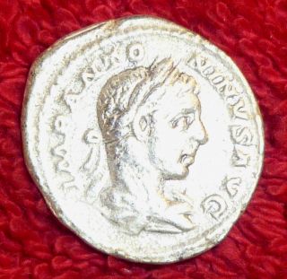 Roman Silver Denarius - Elagabalus 218 - 222 Ad (458) photo