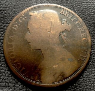 Old,  United Kingdom,  Gb.  1893 1 Penny Queen Victoria 