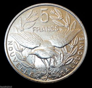 Caledonia 2004 5 Francs Kagu Bird Coin photo