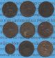 One Penny 1889 - 1919 8x & 1x Farthing 1888 All In Coinsafes,  Fine UK (Great Britain) photo 3