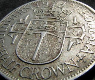 Great 1947 Half Crown From Southern Rhodesia (zimbabwe),  British Colonial Colony photo