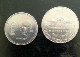 1988 Mexico $10 Pesos Coin Hidalgo - Low Cost photo