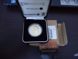 Zealand: 2003 Lord Of The Ring Lotr $1 Silver Proof Coin Scarce photo