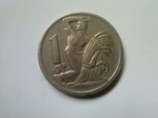 1 Coroana 1923 - Rare Old Coin From Cehoslovacia photo