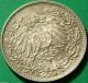 German Empire Silver Coin 1916 G 1/2 Mark Patina Germany photo 1