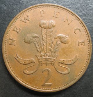 1971 Great Britain 2 Pence Decimal Coinfree photo