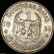 German Nazi Silver Coin 5 Rm 1934 E Garrison Church,  4 Swastikas W/d Germany photo 1
