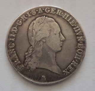 1797,  Francis Ii.  Silver ½ Crown Thaler (trade Coin) photo