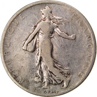 French Coin,  Iiième République,  2 Francs Semeuse photo