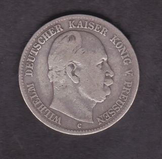 Germany,  Prussia,  2 Mark,  Silver,  1876 photo