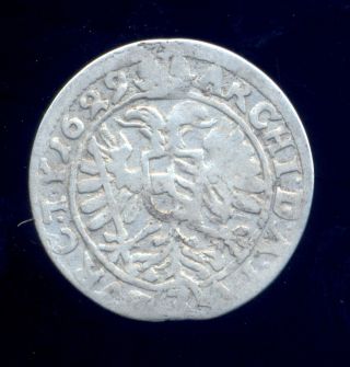 Austria 1629 3 Krajczar Silver Ferdinand Ii Habsburg photo