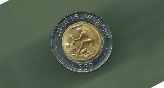 Vatican 1995 500 Lire Bi - Metallic Unc Coin photo