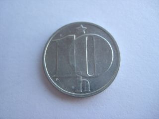 1985 Czechoslovakia 10 Heller Coin photo