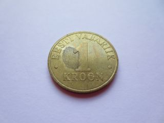 2003 Estonia Eesti 1 Kroon Coin photo
