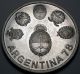 Argentina 2000 Pesos 1978 Proof - Silver - 1978 World Soccer Championship South America photo 1