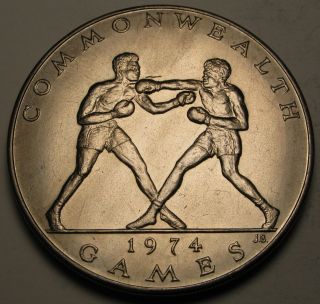 Samoa 1 Tala 1974 - Copper/nickel - 10th British Commonwealth Games - Aunc photo