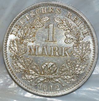 Germany - Empire Mark 1912d - Beuautiful Silver Coin - Km 14 Munich photo